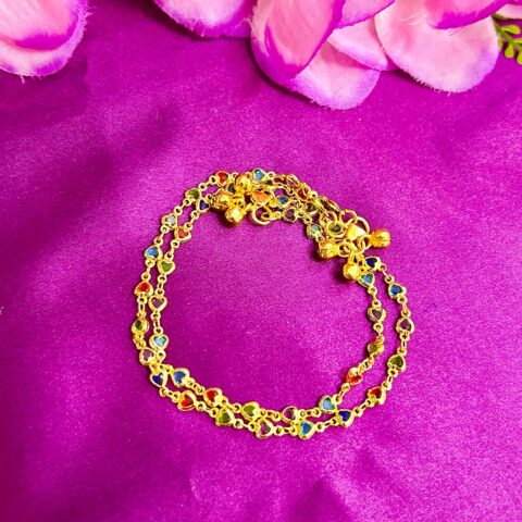 Multi stone Anklet