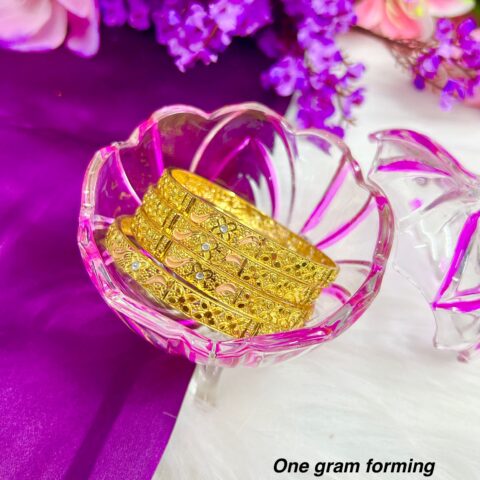 Gold forming bangle 3 tone 2