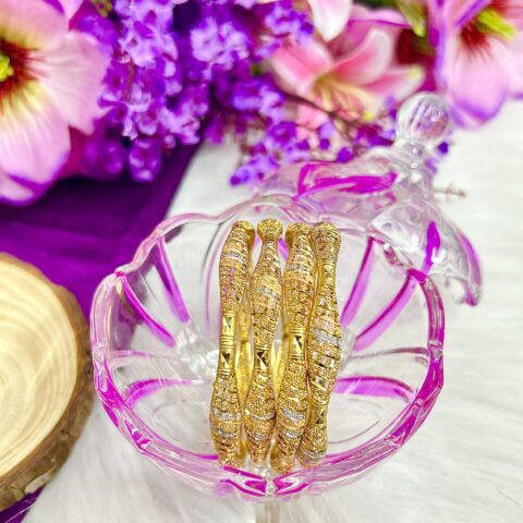 Gold forming bangle 3 tone 4
