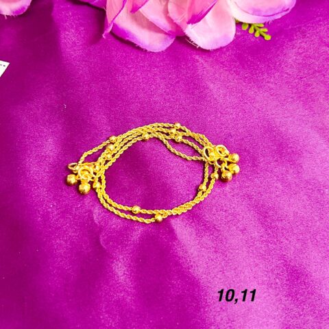 Golden beads chain Anklet